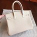 Hermes Beige Clemence Birkin 30cm Handmade Bag