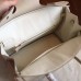 Hermes Beige Clemence Birkin 30cm Handmade Bag