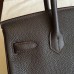 Hermes Cafe Clemence Birkin 30cm Handmade Bag
