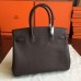 Hermes Cafe Clemence Birkin 30cm Handmade Bag