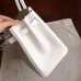 Hermes White Epsom Birkin 30cm Handmade Bag