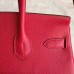 Hermes Red Epsom Birkin 30cm Handmade Bag