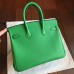 Hermes Bamboo Clemence Birkin 25cm Handmade Bag