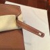 Hermes Brown Clemence Birkin 25cm Handmade Bag