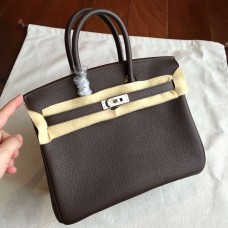 Hermes Cafe Clemence Birkin 25cm Handmade Bag