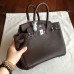 Hermes Cafe Clemence Birkin 25cm Handmade Bag