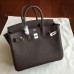 Hermes Cafe Clemence Birkin 25cm Handmade Bag