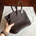 Hermes Cafe Clemence Birkin 25cm Handmade Bag