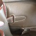 Hermes Etoupe Clemence Birkin 25cm Handmade Bag