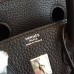 Hermes Black Clemence Birkin 25cm Handmade Bag