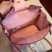 Hermes Pink Clemence Birkin 25cm Handmade Bag