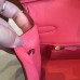 Hermes Rose Lipstick Clemence Birkin 25cm Handmade Bag