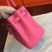 Hermes Rose Lipstick Clemence Birkin 25cm Handmade Bag