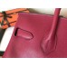 Hermes Ruby Epsom Birkin 30cm Handmade Bag