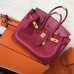 Hermes Ruby Epsom Birkin 30cm Handmade Bag