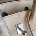 Hermes Beige Epsom Birkin 25cm Handmade Bag