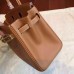 Hermes Brown Epsom Birkin 25cm Handmade Bag