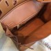 Hermes Brown Epsom Birkin 25cm Handmade Bag