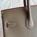 Hermes Etoupe Epsom Birkin 25cm Handmade Bag