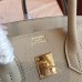 Hermes Grey Epsom Birkin 25cm Handmade Bag