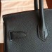 Hermes Black Epsom Birkin 25cm Handmade Bag