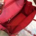 Hermes Rose Red Epsom Birkin 25cm Handmade Bag