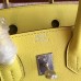 Hermes Soufre Epsom Birkin 25cm Handmade Bag