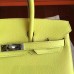 Hermes Soufre Epsom Birkin 25cm Handmade Bag