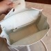 Hermes White Epsom Birkin 25cm Handmade Bag