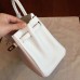 Hermes White Epsom Birkin 25cm Handmade Bag