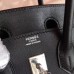 Hermes Black Swift Birkin 25cm Handmade Bag