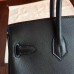 Hermes Black Swift Birkin 25cm Handmade Bag