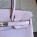 Hermes Rose Dragee Swift Birkin 25cm Handmade Bag