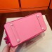 Hermes Pink Espom Horseshoe Brikin 30cm Handmade Bag