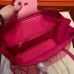 Hermes Pink Espom Horseshoe Brikin 30cm Handmade Bag