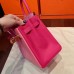 Hermes Pink Espom Horseshoe Brikin 30cm Handmade Bag