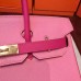 Hermes Pink Espom Horseshoe Brikin 30cm Handmade Bag