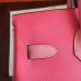 Hermes Rose Lipstick Espom Horseshoe Brikin 30cm Handmade Bag