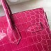 Hermes Rose Red Birkin 30cm Crocodile Niloticus Shiny Bag