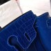 Hermes Blue Electric Birkin 30cm Crocodile Niloticus Shiny Bag