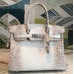 Hermes Birkin 30cm Niloticus Crocodile Himalaya