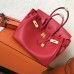 Hermes Red Swift Birkin 30cm Handmade Bag