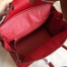 Hermes Red Epsom Birkin 25cm Handmade Bag