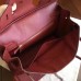 Hermes Bordeaux Clemence Birkin 35cm Handmade Bag