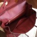 Hermes Bordeaux Clemence Birkin 35cm Handmade Bag