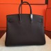 Hermes Cafe Clemence Birkin 35cm Handmade Bag