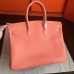 Hermes Crevette Clemence Birkin 35cm Handmade Bag