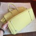 Hermes Curry Clemence Birkin 35cm Handmade Bag