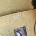 Hermes Curry Clemence Birkin 35cm Handmade Bag