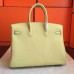 Hermes Curry Clemence Birkin 35cm Handmade Bag